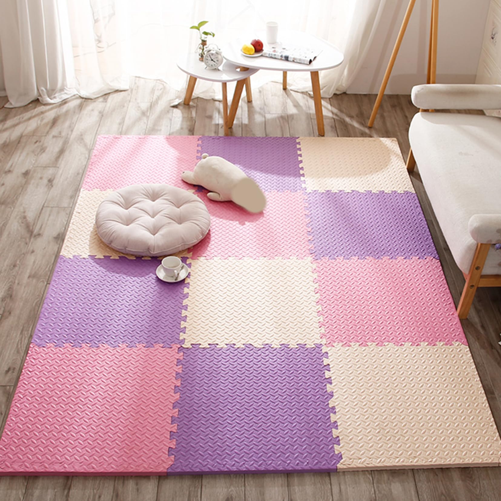 Amazon.co.jp: ベビー ジョイントマット フロアマット プレイマット